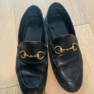 Gucci Brixton horsebit-detailed leather collapse loafers